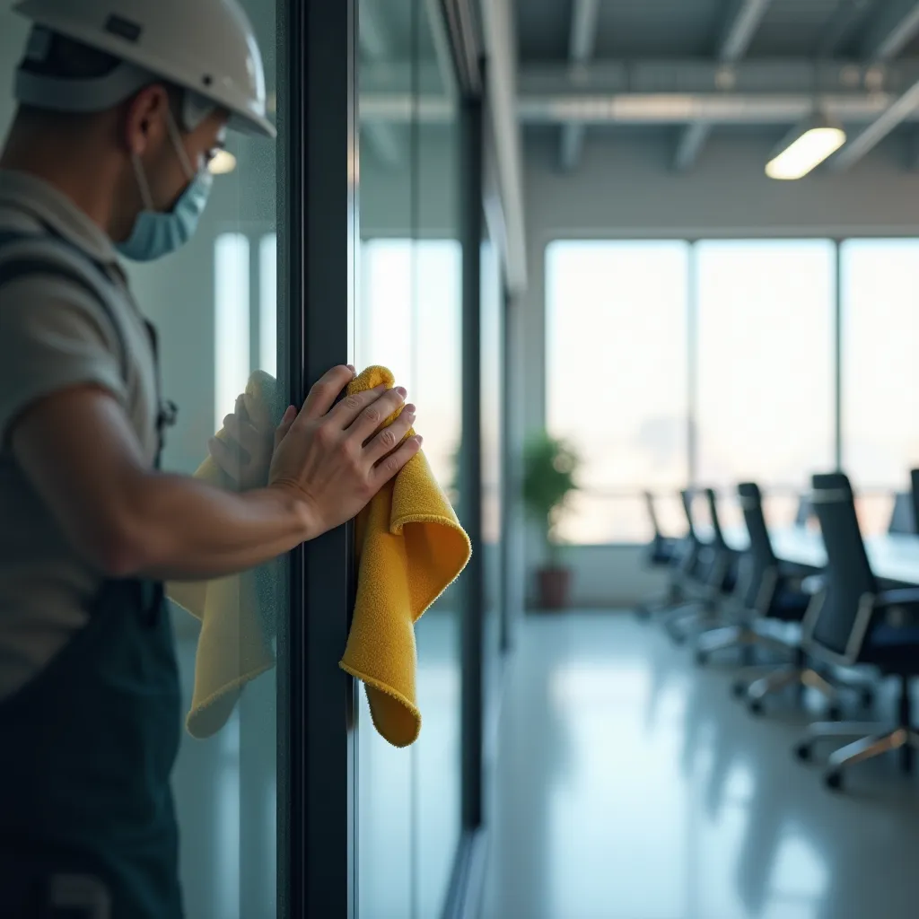 Detergenti aggressivi: quando le pareti mobili vetrate perdono trasparenza